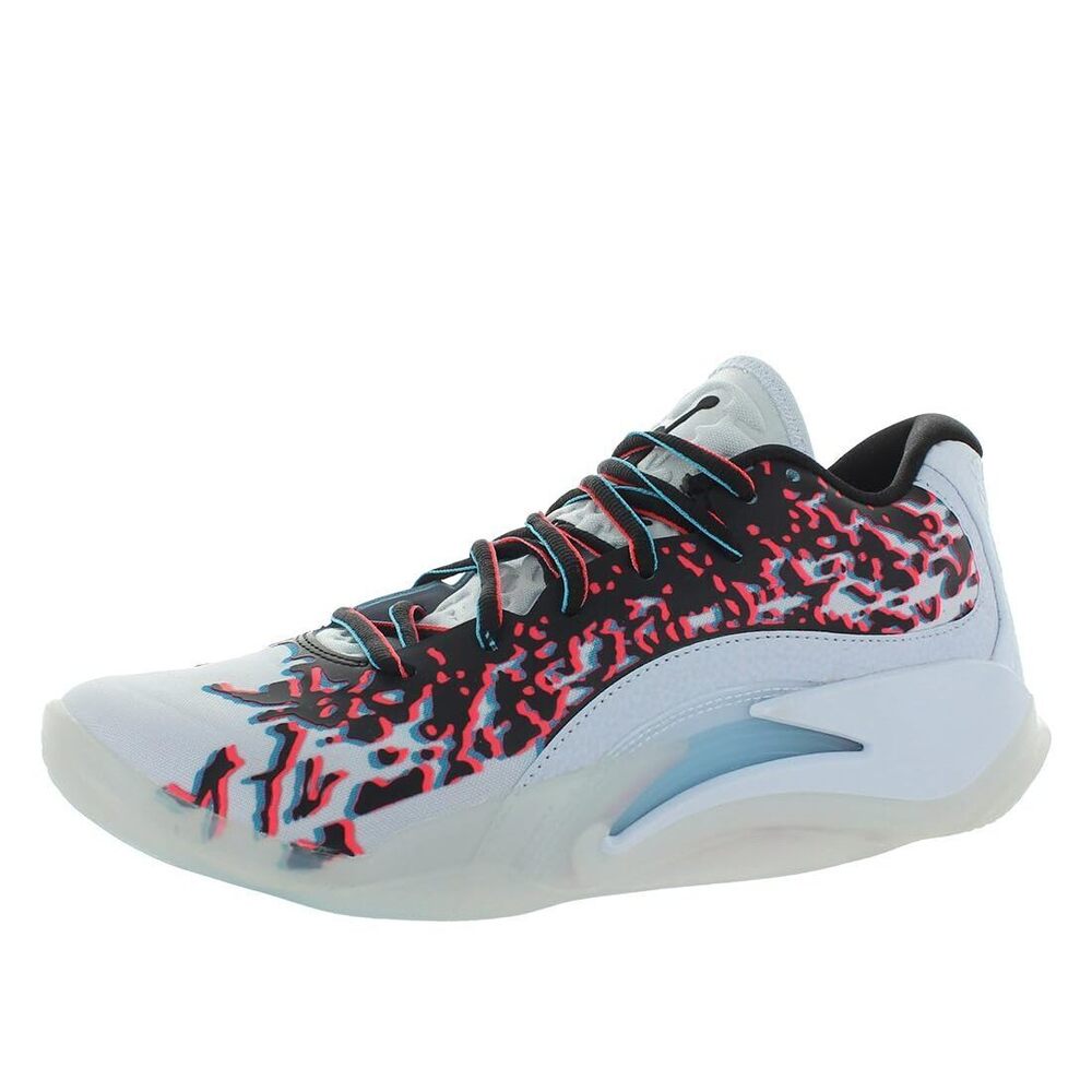 Jordan Kids Zion 3 NRG Basketball Shoes ,Grey/Black/Flash Crimson, 6 Little Kid